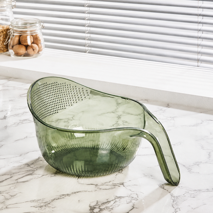 🍚 50% OFF Aesthetic Multifunctional Rice Strainer ✨ Rinse, Drain & Pour with Ease