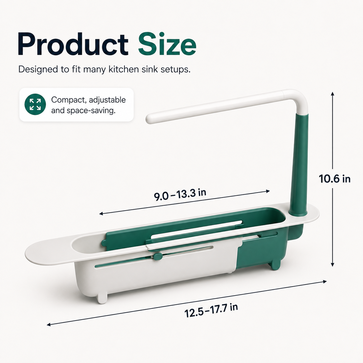 🔥 50% OFF Expandable Sink Organizer 🧽 Keep Your Sink Clean & Clutter-Free