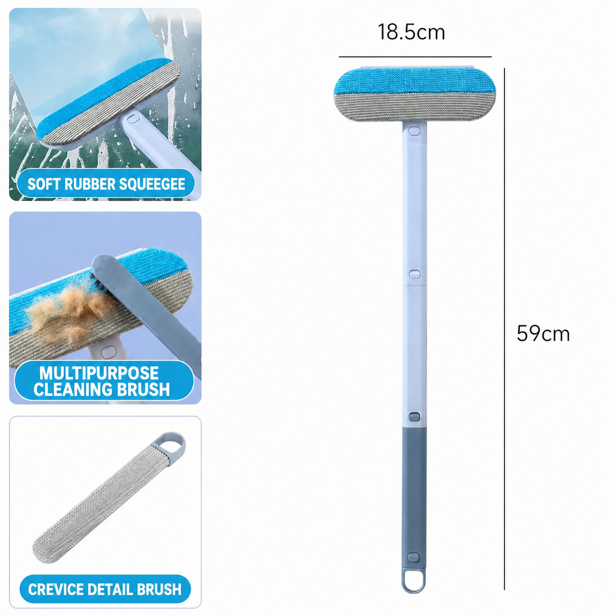✨ 50% OFF Extra Long Reach Pet Hair Remover – Clean Sofas, Carpets & Cars With Ease