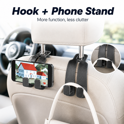🔥 Save 50% Today 2-Pack Headrest Hooks 🚗 Keep Your Car Organized