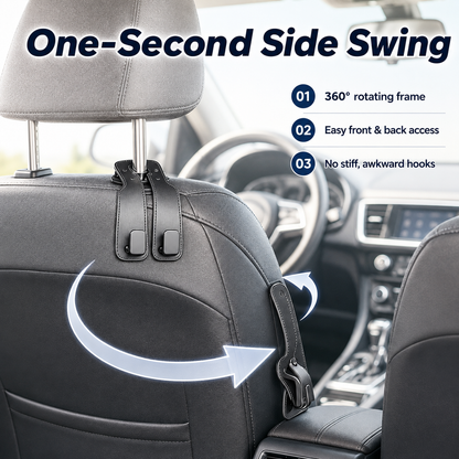 🔥 Save 50% Today 2-Pack Headrest Hooks 🚗 Keep Your Car Organized