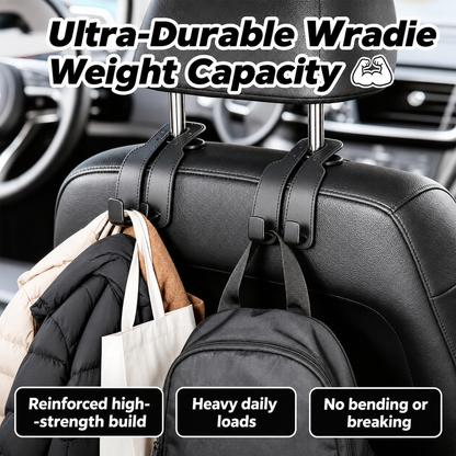 🔥 Save 50% Today 2-Pack Headrest Hooks 🚗 Keep Your Car Organized