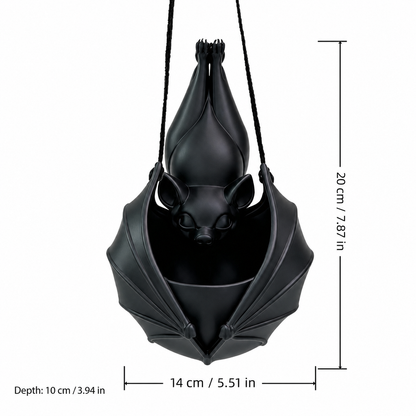 🦇 50% OFF Today 🌿 Gothic Hanging Bat Planter