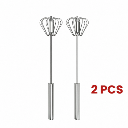 ✨ 50% OFF Today 2-Pack Hand-Push Whisks 🥚 Mix, Whip & Froth Fast