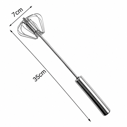 🔥 50% OFF Today 🥚 Semi-Automatic Push-Down Egg Whisk – Mix Faster With Less Effort ✨