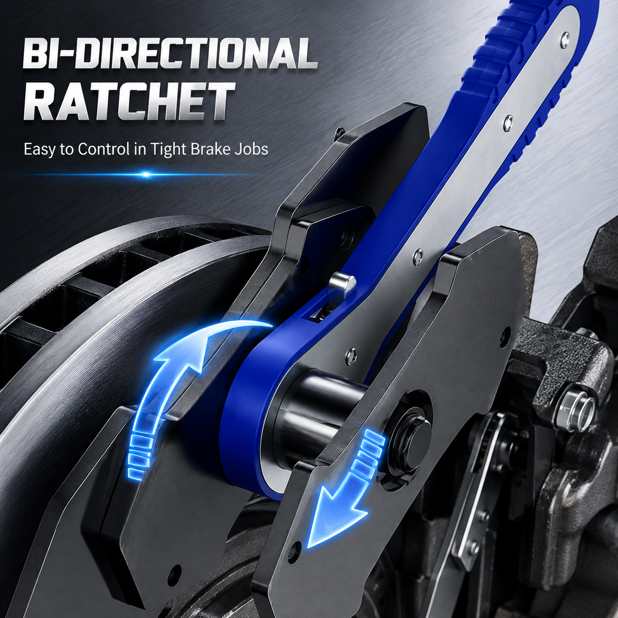 🔥 50% OFF 360° Rotating Ratchet Wrench 🛠️ Easier Brake Caliper Service