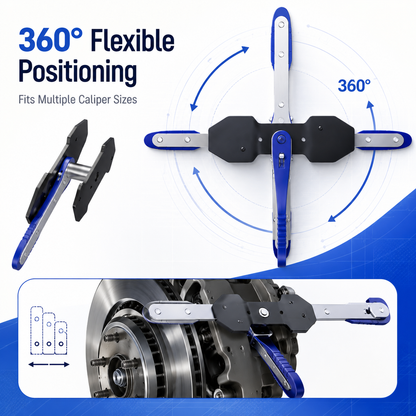 🔥 50% OFF 360° Rotating Ratchet Wrench 🛠️ Easier Brake Caliper Service