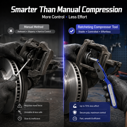 🔥 50% OFF 360° Rotating Ratchet Wrench 🛠️ Easier Brake Caliper Service