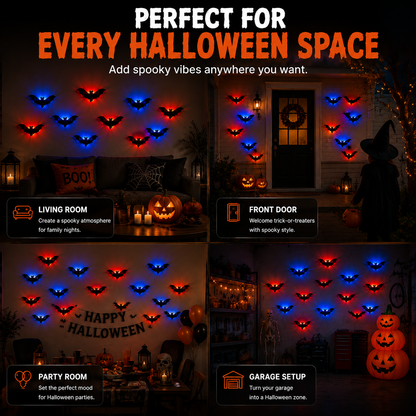 🦇 BatGlow™ 3D LED Bat Wall Decor