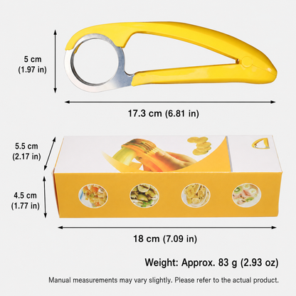 49% OFF 🍌 Handheld Banana Slicer – Perfect Slices in One Press
