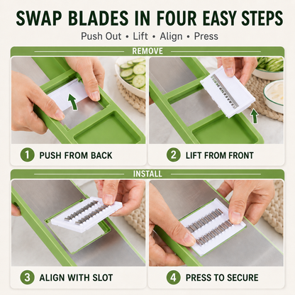 🔥 49% OFF 5-in-1 Kitchen Slicer 🥕 Slice, Shred & Prep with Less Effort