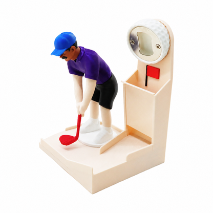 3D Interactive Golf Bottle Opener – Pop, Drop & Putt