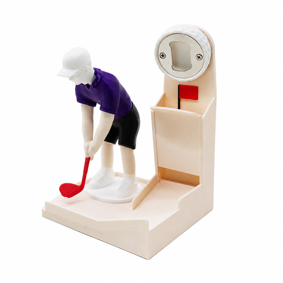 3D Interactive Golf Bottle Opener – Pop, Drop & Putt