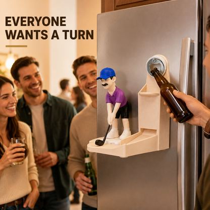 3D Interactive Golf Bottle Opener – Pop, Drop & Putt
