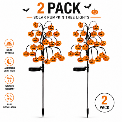 🎃 Solar Pumpkin Tree Lights