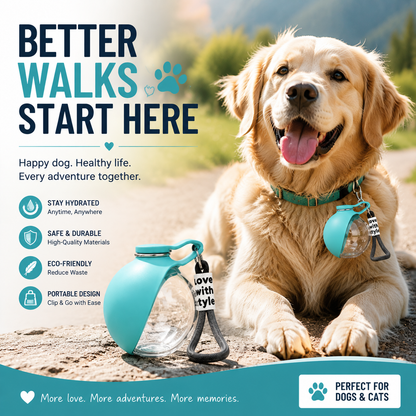 The Dog Water Bottle That Makes Every Walk Better