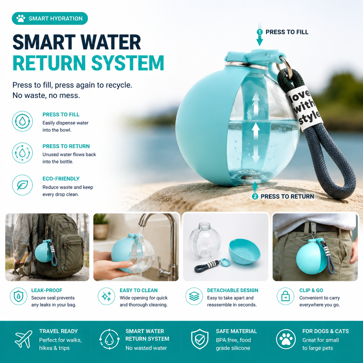 The Dog Water Bottle That Makes Every Walk Better