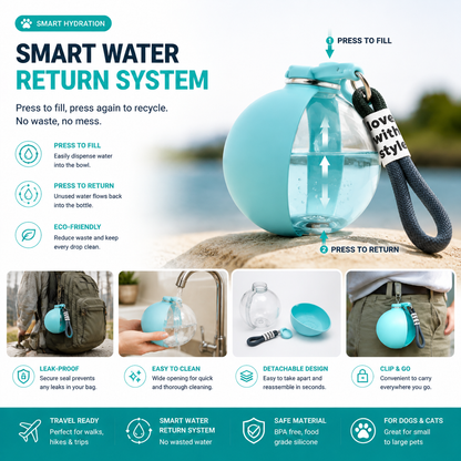 The Dog Water Bottle That Makes Every Walk Better