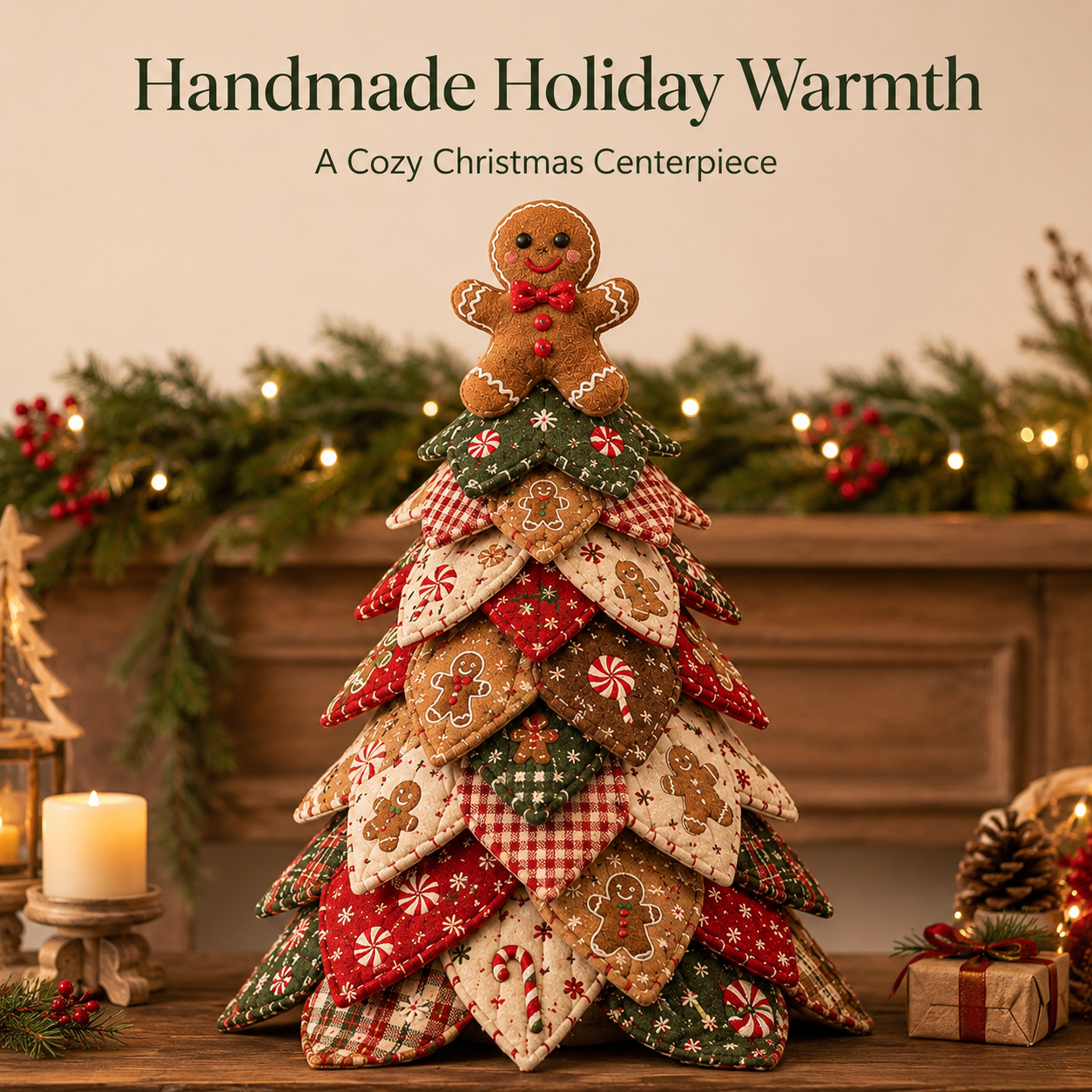 🎄DIY Quilted Christmas Tree Kit for Cozy Handmade Holiday Decor