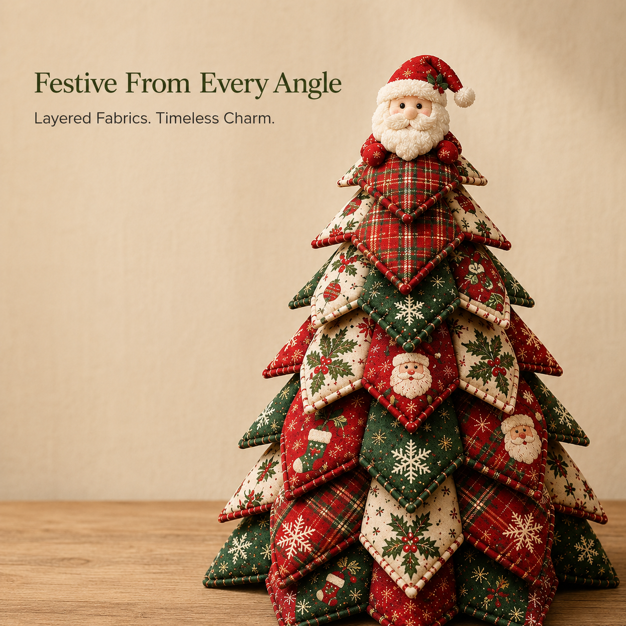 🎄DIY Quilted Christmas Tree Kit for Cozy Handmade Holiday Decor
