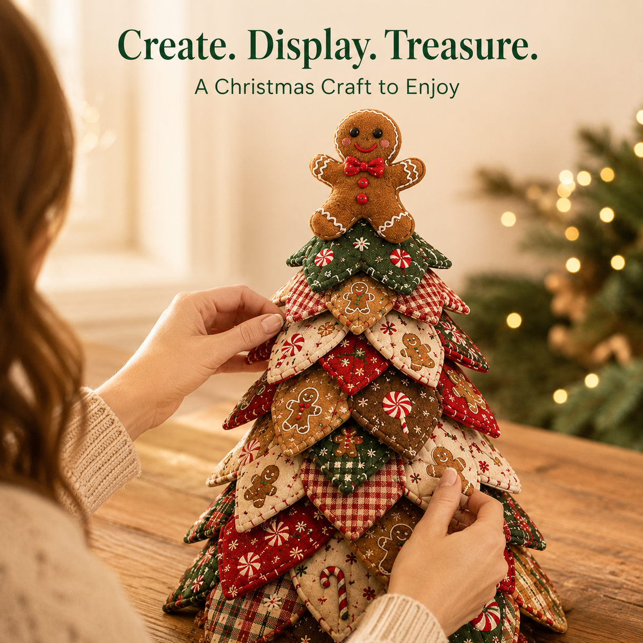 🎄DIY Quilted Christmas Tree Kit for Cozy Handmade Holiday Decor