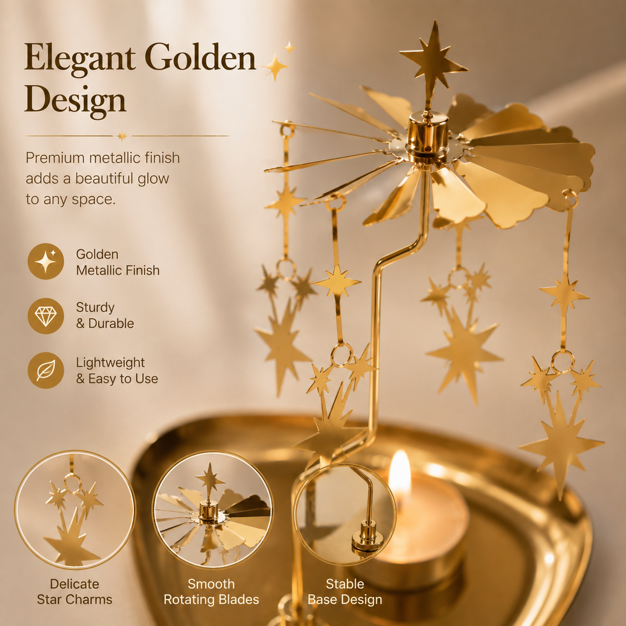 ✨ Magical Rotating Candle Carousel 🔥 Limited-Time Sale