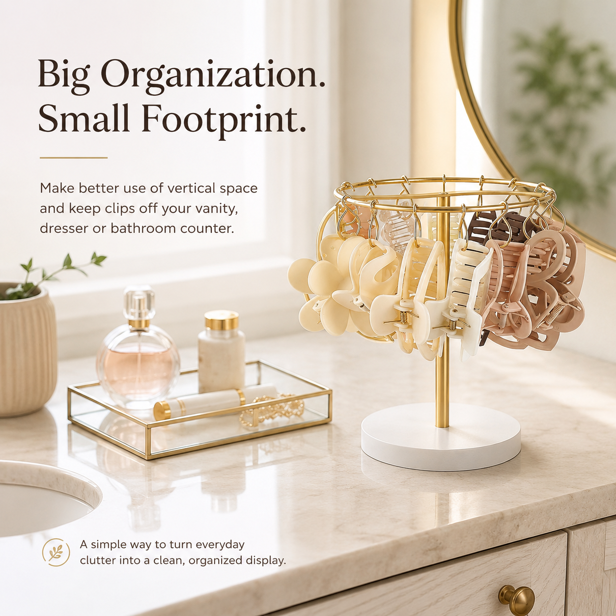 ✨ Limited-Time Deal 💕 360° Hair Clip Organizer Stand – Keep Every Favorite in Sight