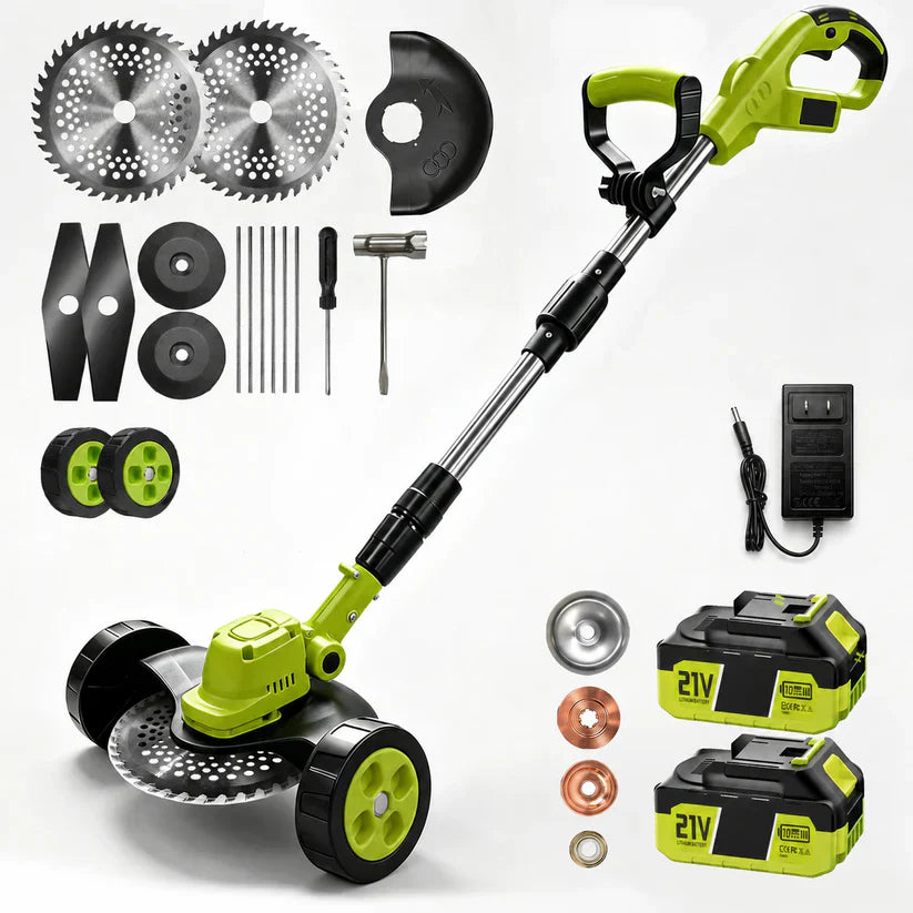 🛠️ LIMITED-TIME 59% OFF! ✨3-in-1 Cordless Lawn Mower with 2×21V Batteries, German Quality Lightweight Grass Trimmer & Edger for Small to Medium Gardens