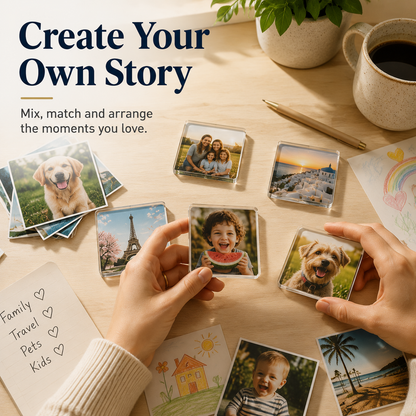 Clear Acrylic Magnetic Photo Frames