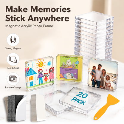 Clear Acrylic Magnetic Photo Frames