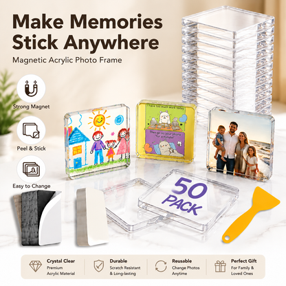 Clear Acrylic Magnetic Photo Frames
