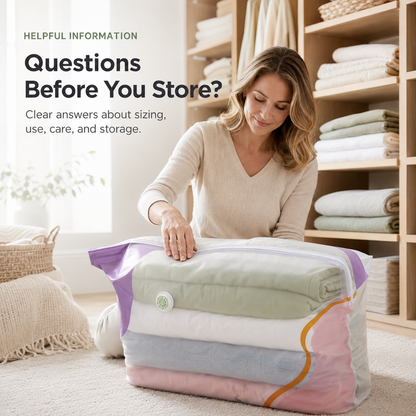 🧺 No-Pump 3D Compression Storage Bags – Make More Closet Space