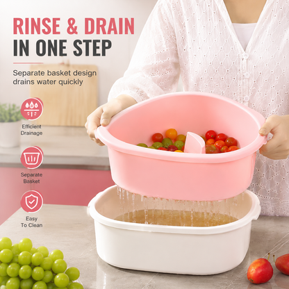 🍎 FreshSpin™ 360° Fruit & Vegetable Washer | Deep Clean Produce In Seconds ✨