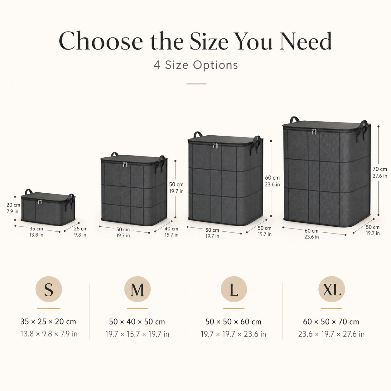 🏡Large-Capacity Zippered Bedding Storage Bag with Carry Handles