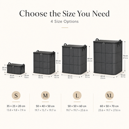 🏡Large-Capacity Zippered Bedding Storage Bag with Carry Handles
