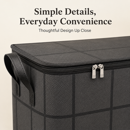 🏡Large-Capacity Zippered Bedding Storage Bag with Carry Handles