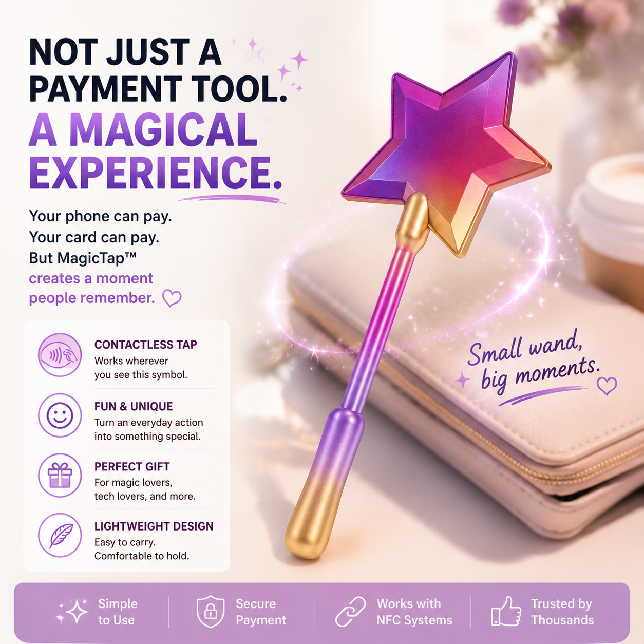 ✨ The Magic Wand That Makes Every Payment Feel Magical