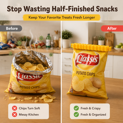 🍟 SnackLock™ Fries Clips | The Cute Way To Keep Snacks Fresh & Organized