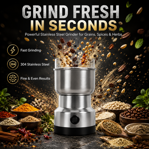 ⚡ 50% OFF High-Speed Electric Grain & Spice Grinder – Fresh Grinding Made Easy
