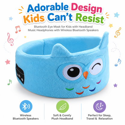 ⚡️Flash Sale｜Bluetooth Eye Mask for Kids with Headband and Music Headphones