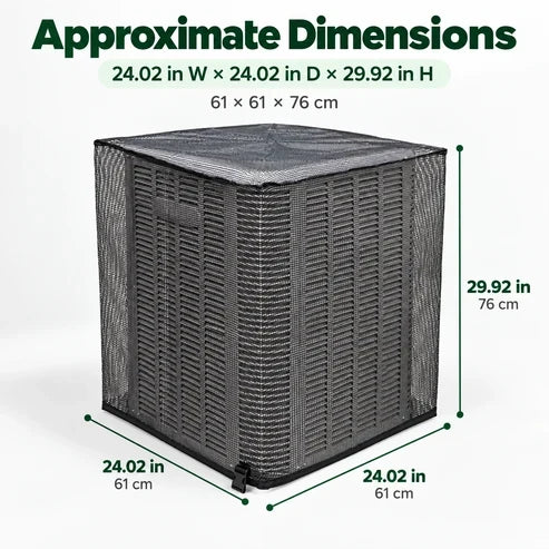 ❄️ Heavy-Duty Mesh AC Cover – All-Season Outdoor Protection
