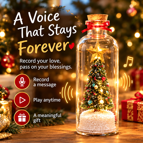 🎄❤️Recordable Message Bottle