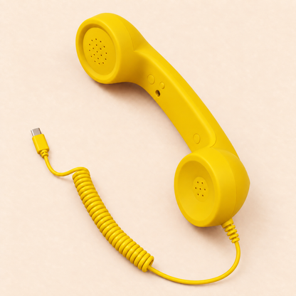 ☎️ Retro Wired Phone Handset for Smartphones