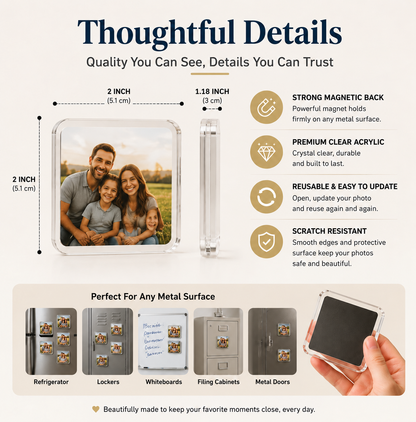 🎁 49% OFF Memory Magnet Frames — Make Your Fridge Feel Like Home 📸