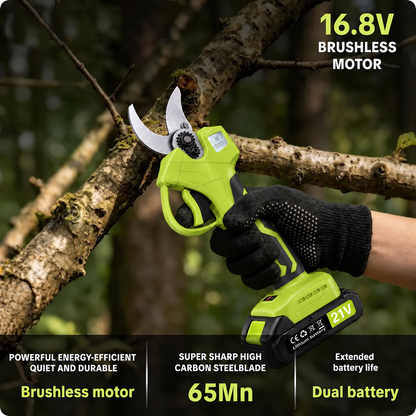 🌿 48% OFF Cordless Electric Pruning Shears 🔥 Dual Battery Garden Branch Cutter