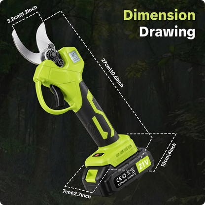 🌿 48% OFF Cordless Electric Pruning Shears 🔥 Dual Battery Garden Branch Cutter