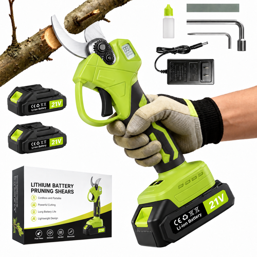 🌿 48% OFF Cordless Electric Pruning Shears 🔥 Dual Battery Garden Branch Cutter