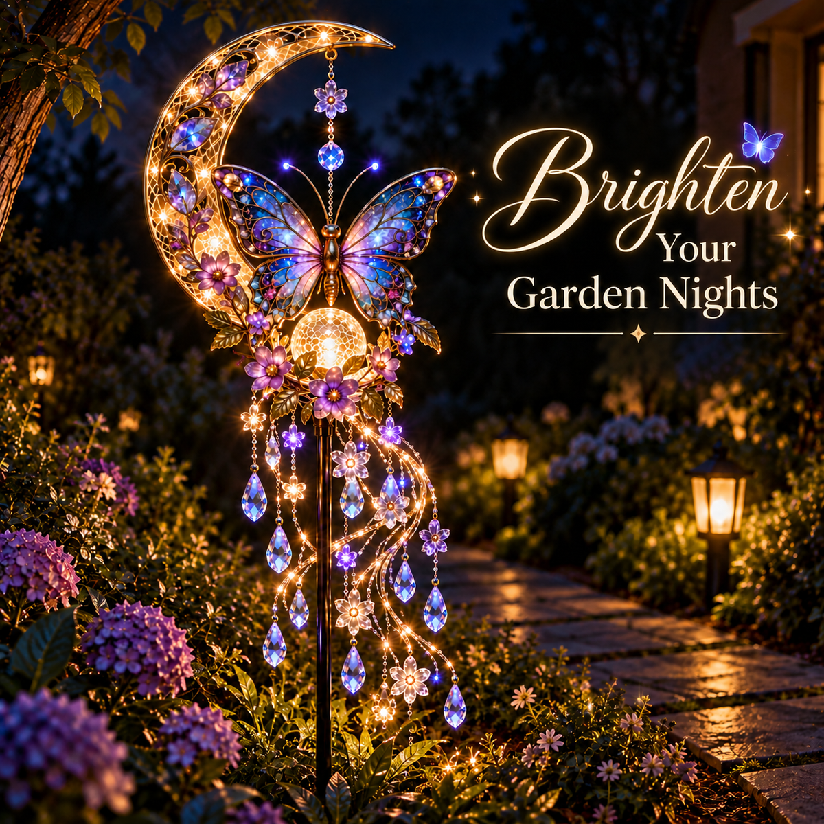 🦋 Butterfly Moonlight Garden Light – A Little Moonlight Magic for Your Garden 🎁