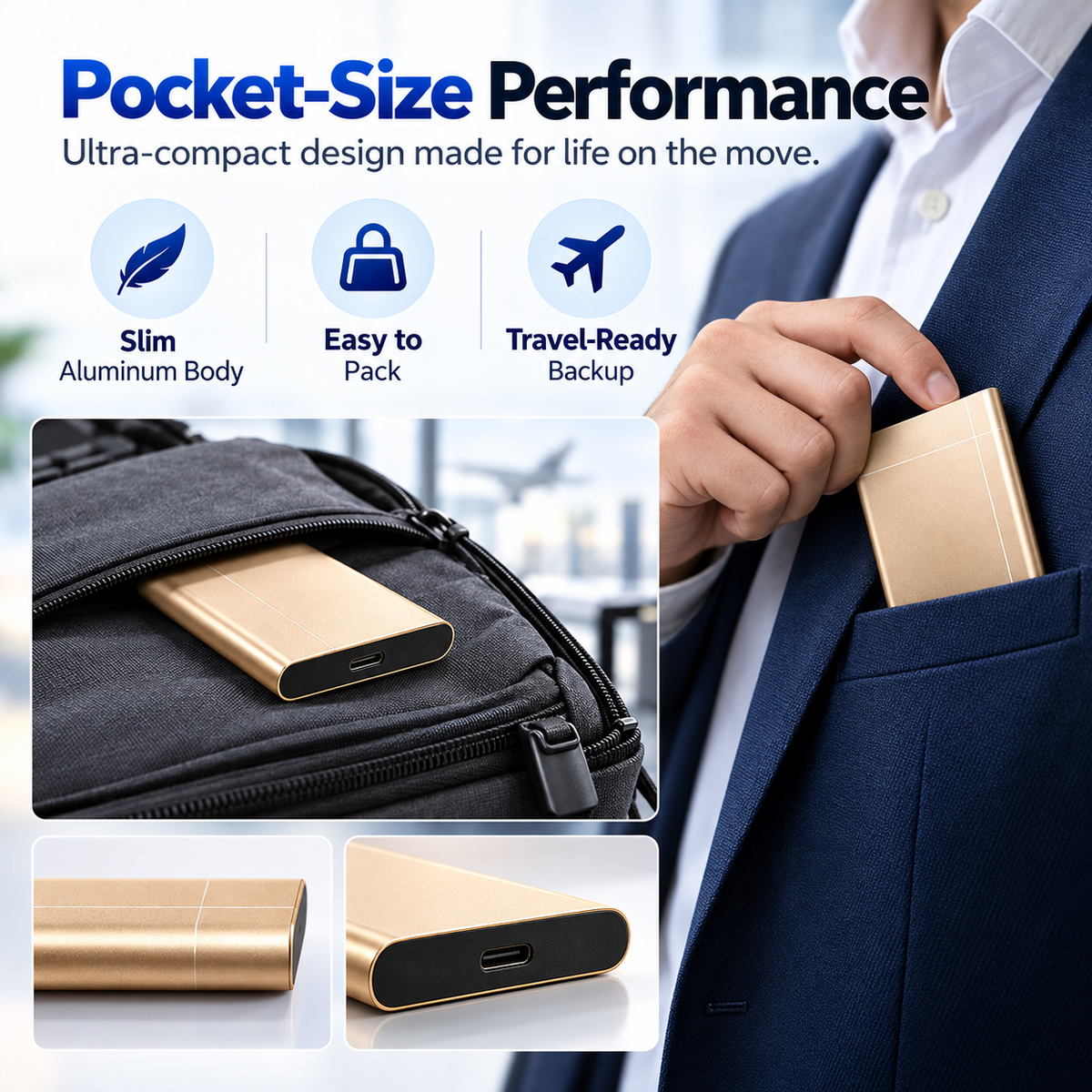 🔥50% OFF ✅High-speed portable solid-state drive (SSD)