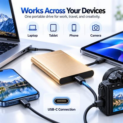 🔥50% OFF ✅High-speed portable solid-state drive (SSD)